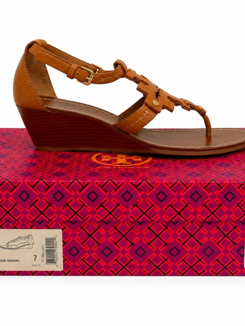 Tory Burch Chandler 50MM Wedge Sandal in Royal Tan